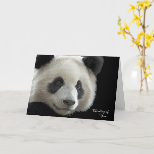 Get Well Card Panda カード (黄色い花)