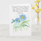 Get Well Cardiac Ablation Procedure Poppy カード (黄色い花)