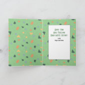 Get Well Cute Dinosaur Cartoon Funny Saying Child カード (内部)