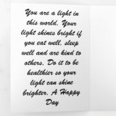 GET WELL DOGS Driving Card Activityプログラム 三つ折りカード (内部最初)