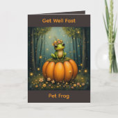 Get Well Fast Pet Frog カード (正面)