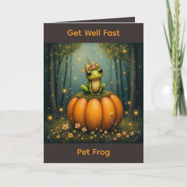 Get Well Fast Pet Frog カード