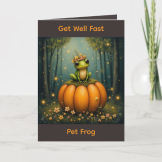 Get Well Fast Pet Frog カード