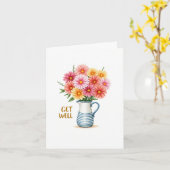 Get Well Flowers Greeting Card カード (黄色い花)