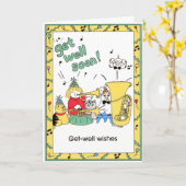 GET WELL - FROM GROUP Card カード (黄色い花)