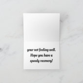 Get Well Guinea Pig Greeting Card カード (内部)