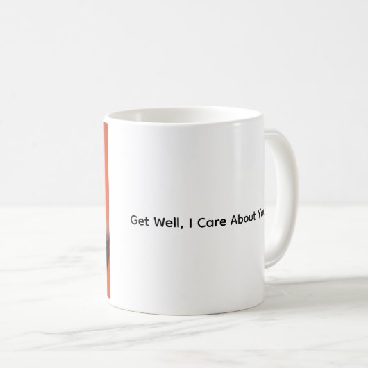 Get Well, I Care About You, Kitten Coffee Mug コーヒーマグカップ (正面右)