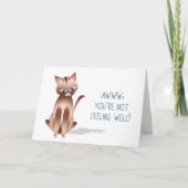 GET WELL - Kitty Cat - カード (正面)