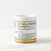 Get Well Prescription RX コーヒーマグカップ (中央)