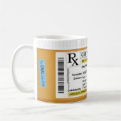 Get Well Prescription RX コーヒーマグカップ (左)