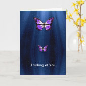 Get Well Soonカード用バタフライイメージ カード (黄色い花)