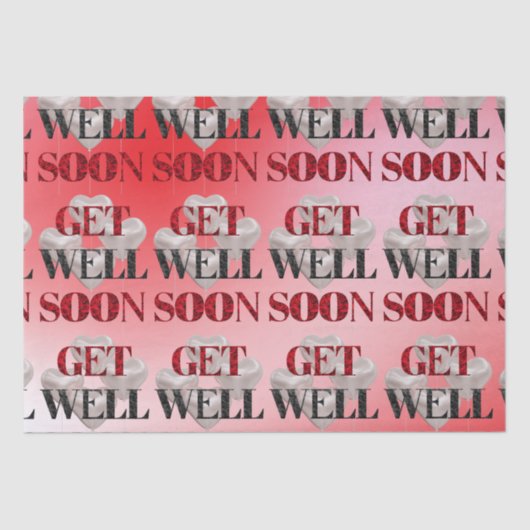 Get Well Soonティッシュペーパー 薄葉紙 (正面)