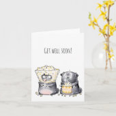 Get Well Soonムービーのナイトカード カード (黄色い花)