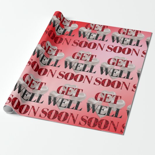 Get Well Soonラッピング紙 ラッピングペーパー (アンロールド)