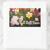 Get Well Soon春の花#1-1 Stickers 長方形シール (バッグ)