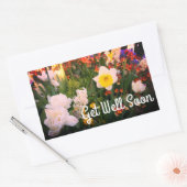 Get Well Soon春の花#1-1 Stickers 長方形シール (封筒)