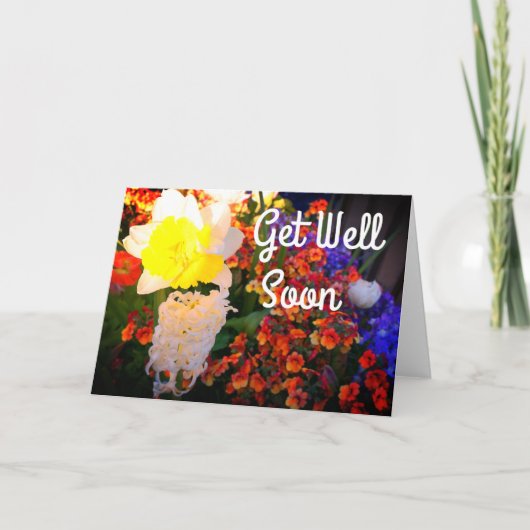 Get Well Soon春の花#2カード カード (正面)