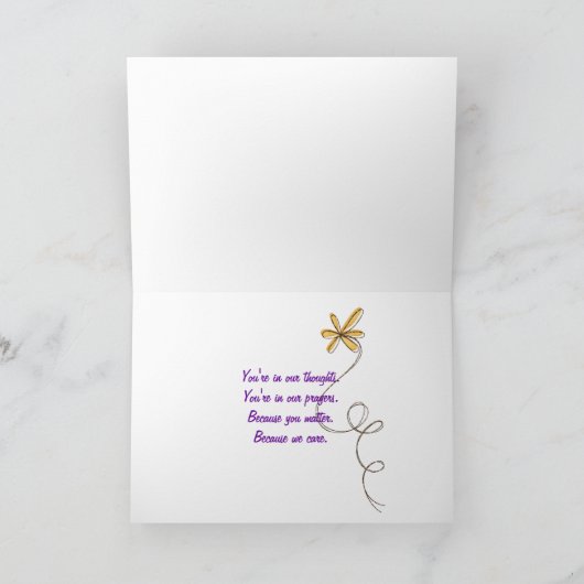 Get Well Soon虎猫 カード (内部)