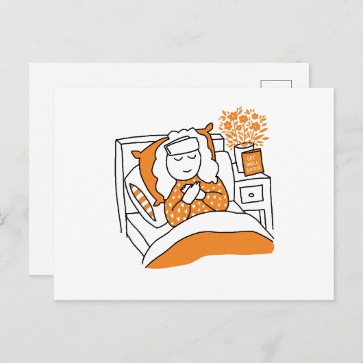 Get well soon ポストカード (正面/裏面)