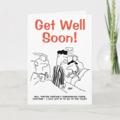 Get Well Soon – メッセージ内でパーソナライズ カード (正面)