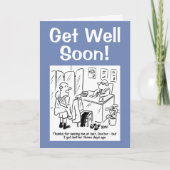 Get Well Soon – メッセージ内でパーソナライズ カード (正面)