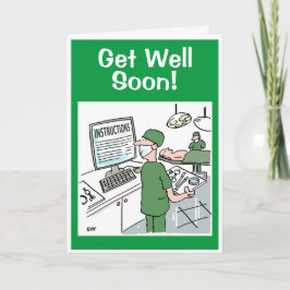 Get Well Soon – 外科医の検査の手順 カード