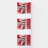 Get Well Soon 4 x 12ビニールバナー 横断幕 (縦)