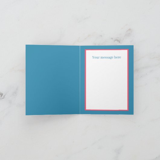 Get well soon bear add message  カード (内部)