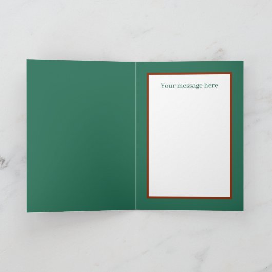 Get well soon bear add message  カード (内部)