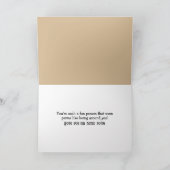 Get Well Soon Black Bear Sleeping Under a Quilt カード (内部)