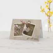 Get Well Soon Butterflies  カード (黄色い花)