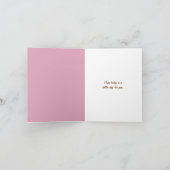 Get Well Soon Cardのためのピンクのバラ カード (内部)