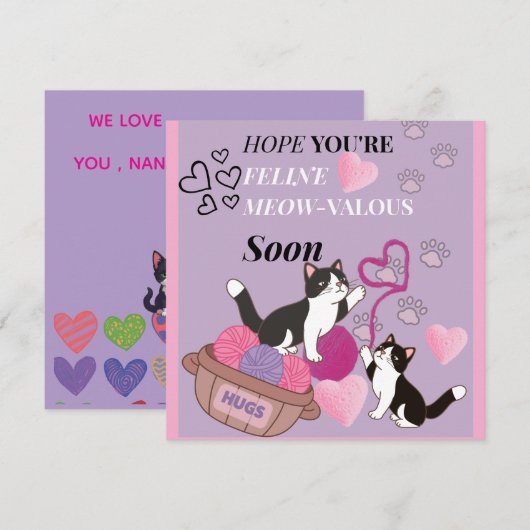 Get well soon Card (正面/裏面)