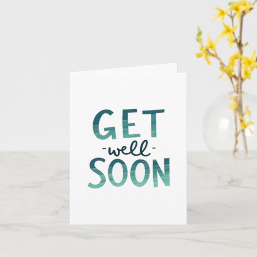 Get Well Soon Card カード (黄色い花)