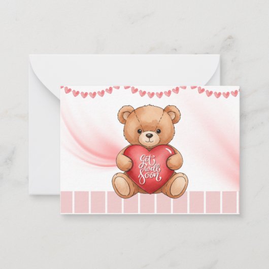 Get Well Soon Card ノートカード (正面)