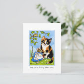 Get Well Soon Catマウスカスタム ポストカード (スタンド正面)