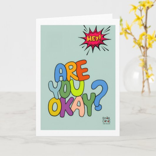 Get Well Soon - Comic Art Design カード (黄色い花)