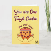 Get Well Soon - Cute Cookie Card カード (正面)