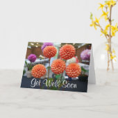 Get Well Soon Dahliaバラトスカノ#1カード カード (黄色い花)