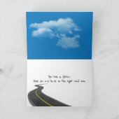 Get Well Soon Detour Sign カード (内部)