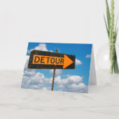 Get Well Soon Detour Sign カード (正面)