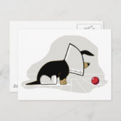 Get Well Soon - Dog Head Cone ポストカード (正面/裏面)