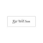 Get Well Soon Elegant Cursive Script Template セルフインキングスタンプ (デザイン)