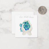 Get Well Soon Floral Bouquet Gift Card ノートカード (正面/裏面インサイチュ)