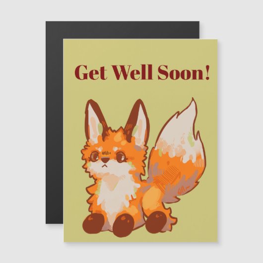 Get Well Soon, Fox Magnetische kaart (正面/裏面)