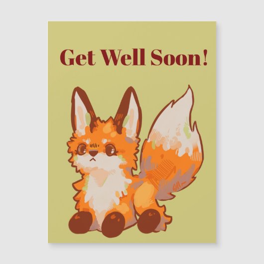 Get Well Soon, Fox Magnetische kaart (正面)