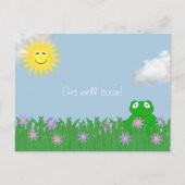 Get Well Soon Frogはがき ポストカード (正面)