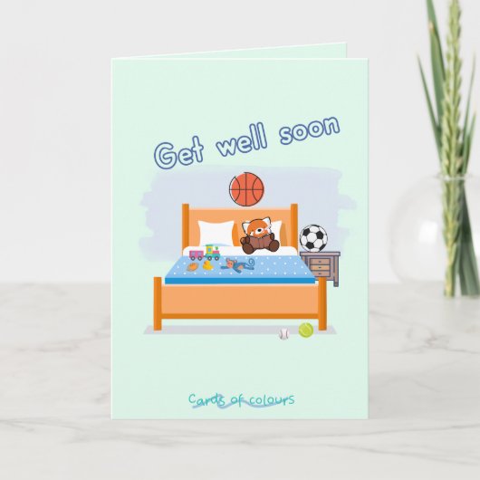 Get well soon greeting card   シーズンカード (正面)