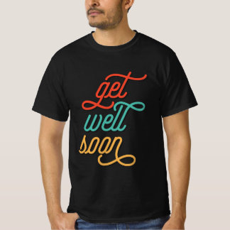 Get Well Soon Handレタリング Tシャツ