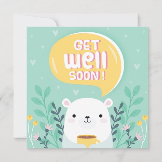Get Well Soon Holiday Card シーズンカード (正面)